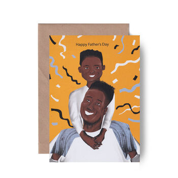 Black Boy Illustration Card For Father's Day, 3 of 4