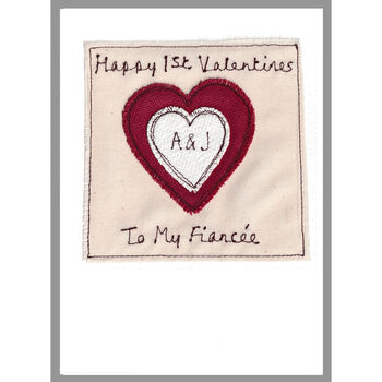 Personalised Heart Wedding Anniversary Card For Wife, 6 of 12