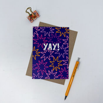 Colourful 'Yay' Birthday Celebration Card, 5 of 6
