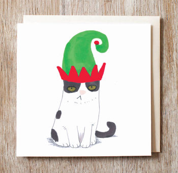 Christmas Cards Packs Cats In Hats Assortment Sets, 5 of 12