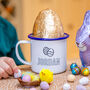 Personalised Easter Enamel Mug, thumbnail 1 of 8