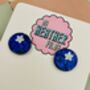 Blueberry Glitter Resin Earrings, thumbnail 3 of 3