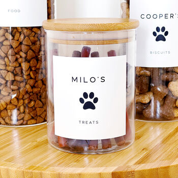 Personalised Pet Food And Treat Storage Jar, 3 of 8