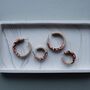 Sand And Coral Hoop Earrings, thumbnail 5 of 5