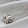 Personalised Silver And Gold Ball Scroll Necklace, thumbnail 10 of 10