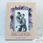 Personalised Photo Frame With Purple Flowers, thumbnail 6 of 11