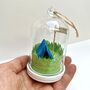 Personalised Camping Glass Dome With Tent And Flag, thumbnail 3 of 9