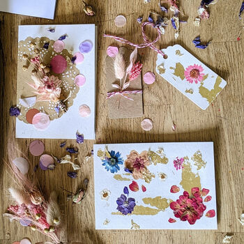 Pressed And Dried Flower Card K It Make Your Own Thank You Teacher Card, 2 of 9