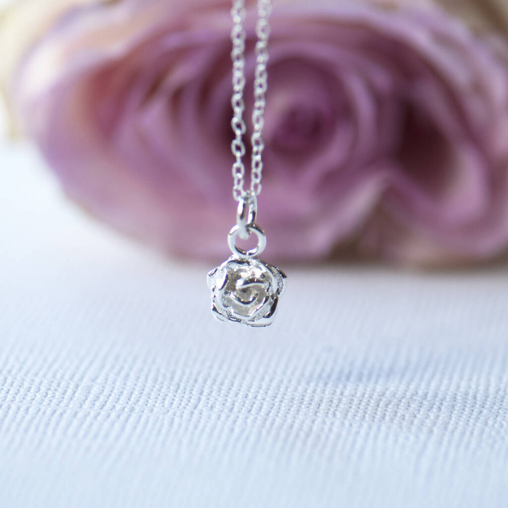 English Rose Necklace Sterling Silver By Grace & Valour