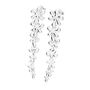 925 Sterling Silver Long Taper Splash Earrings, thumbnail 1 of 4