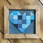 Heart Design Original Mosaic Wood Wall Art, thumbnail 4 of 7