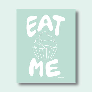 Eat Me Cupcake Print Three Colour Options, 4 of 12
