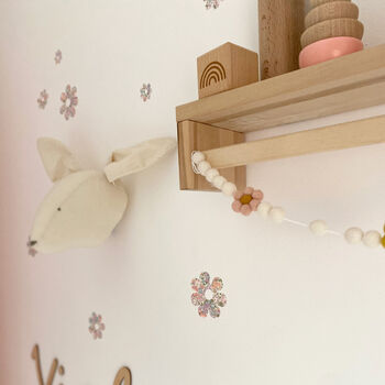 Liberty Fabric Flower Wall Stickers, 3 of 10