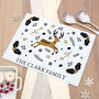 Personalised Festive Reindeer Glass Chopping Board, thumbnail 1 of 10