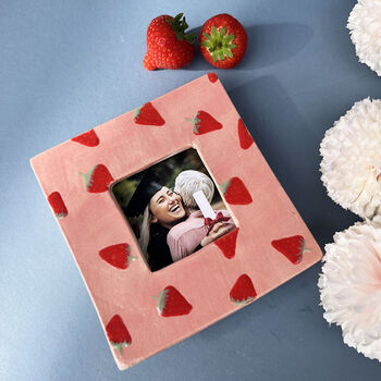 Strawberry Fruit Ceramic Photo Wall Frame, 4 of 8