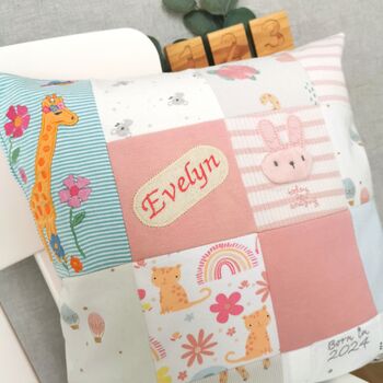 Memory Keepsake Gift, Cushion Made From Baby Clothes, 6 of 10