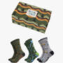 Men's Mountain Bike Cycling Bamboo Socks Gift Box, thumbnail 1 of 4