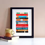Personalised Books Anniversary Print, thumbnail 4 of 4
