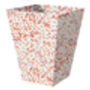 Patterned Waste Paper Bin Red, thumbnail 6 of 7