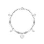 Christmas Heart And Star Charm Bracelet In Flower Gift Box, thumbnail 2 of 3