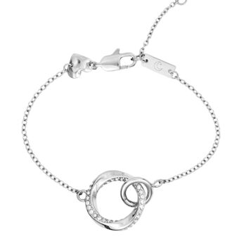 Personalised Woman's Glistering Eclipse Bracelet In Silver, 5 of 9