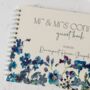 Watercolour Forget Me Nots Floral Wedding Guest Book, thumbnail 2 of 7