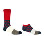 Mayfair Scarlet Luxury Crew And Trainer Men’s Socks, thumbnail 2 of 6