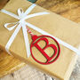 Personalised Initial Christmas Bauble 3mm Mdf, thumbnail 1 of 6