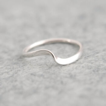 Recycled Silver Wave Ring, 3 of 6