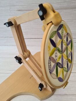 Nurge Adjustable Wooden Seat Embroidery Stand, 11 of 12