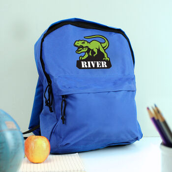 Kids Dinosaur Personalised Backpack, 2 of 5