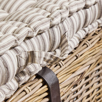 Vintage Striped Long Bench Pad Cushion, 4 of 4