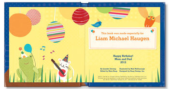 Baby's First Birthday For Boys Personalised Book, 3 of 11