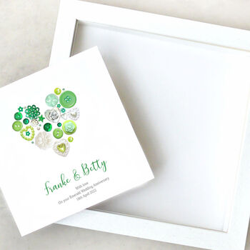 Personalised Emerald Wedding Anniversary Card, 3 of 4