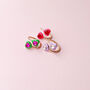 Bright Enamel Heart Ring, thumbnail 3 of 8