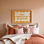 Still Negotiating On Bedtime | Mustard And Cream | Art Print, thumbnail 1 of 5