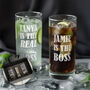 The Boss And The Real Boss Pair Of Highball Glasses, thumbnail 1 of 3