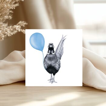 Floating Friends Pheasant Balloon Card, 3 of 6