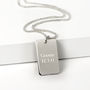 Sterling Silver Dog Tag Pendant, thumbnail 6 of 6
