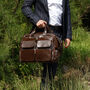 Genuine Leather Messenger Briefcase, thumbnail 3 of 7