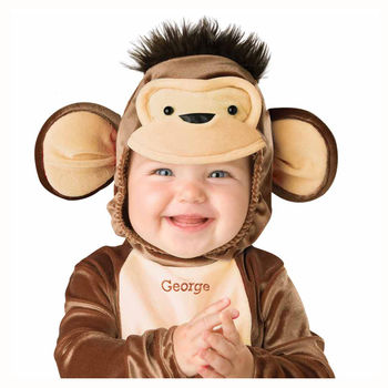 Personalised Baby's Monkey Dress Up Costume, 2 of 6