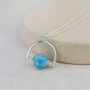 Sterling Silver Semi Precious Bead Spinner Pendant, thumbnail 7 of 7
