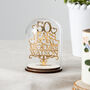 50th Gold Anniversary Personalised Keepsake Dome, thumbnail 1 of 4