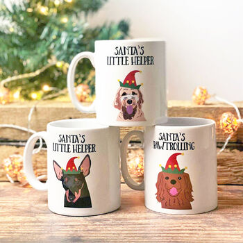 Personalised Christmas Dog Mug, 7 of 12