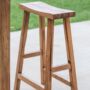 St Mawes Reclaimed Teak Outdoor Bar Stool, thumbnail 1 of 3