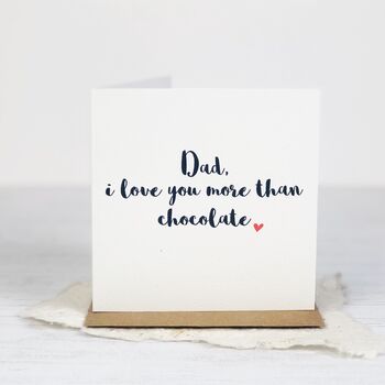Personalised 'I Love you More Than' Father's Day Card, 2 of 2