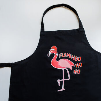 Funny Flamingo Christmas Apron, 4 of 5