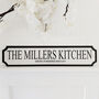 Personalised Family Kitchen Street Sign, thumbnail 1 of 2