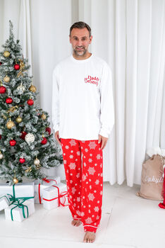 Family Christmas 'Believes' Personalised Pyjamas Available In Red And Green, 10 of 12