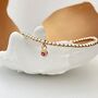 Sterling Silver Or 18ct Gold Plated Birthstone Bracelet, thumbnail 5 of 6